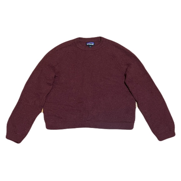 Patagonia Recycled Cashmere & Wool Pullover Sweater in Maroon - Picture 1 of 14